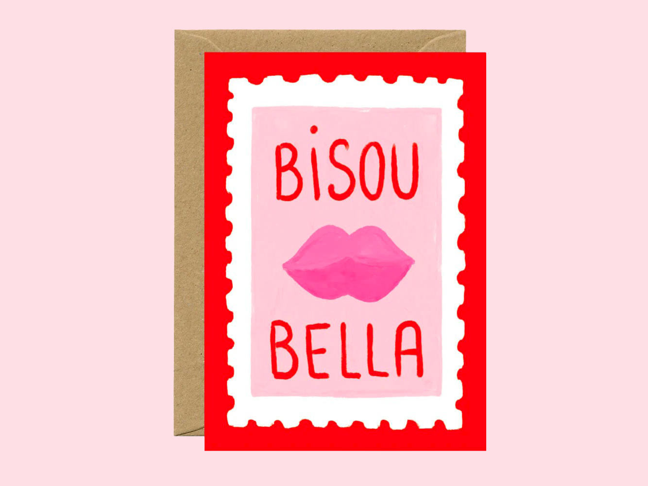 achat Carte de voeux - Bisou Bella - ATWS