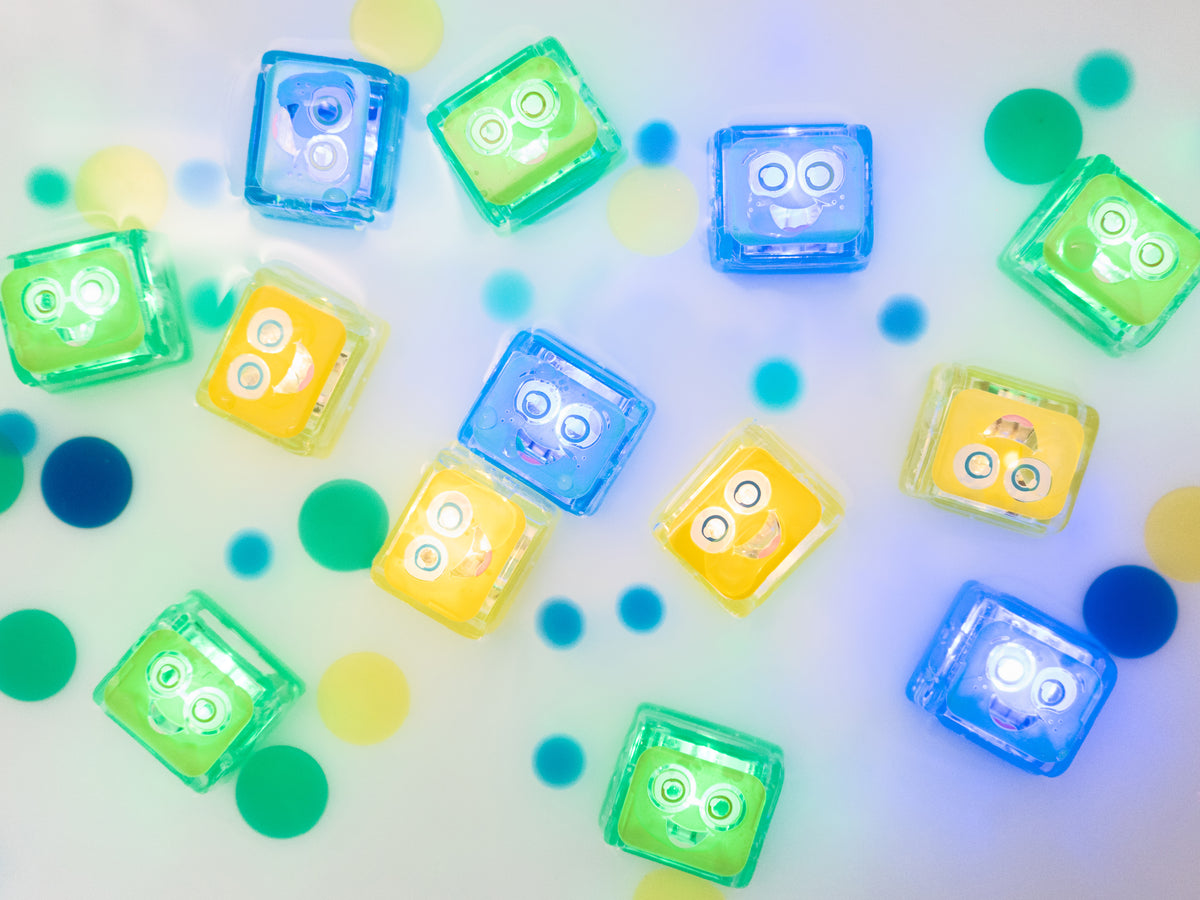 achat Glo pals - 4 cubes lumineux dans l'eau - bleu
