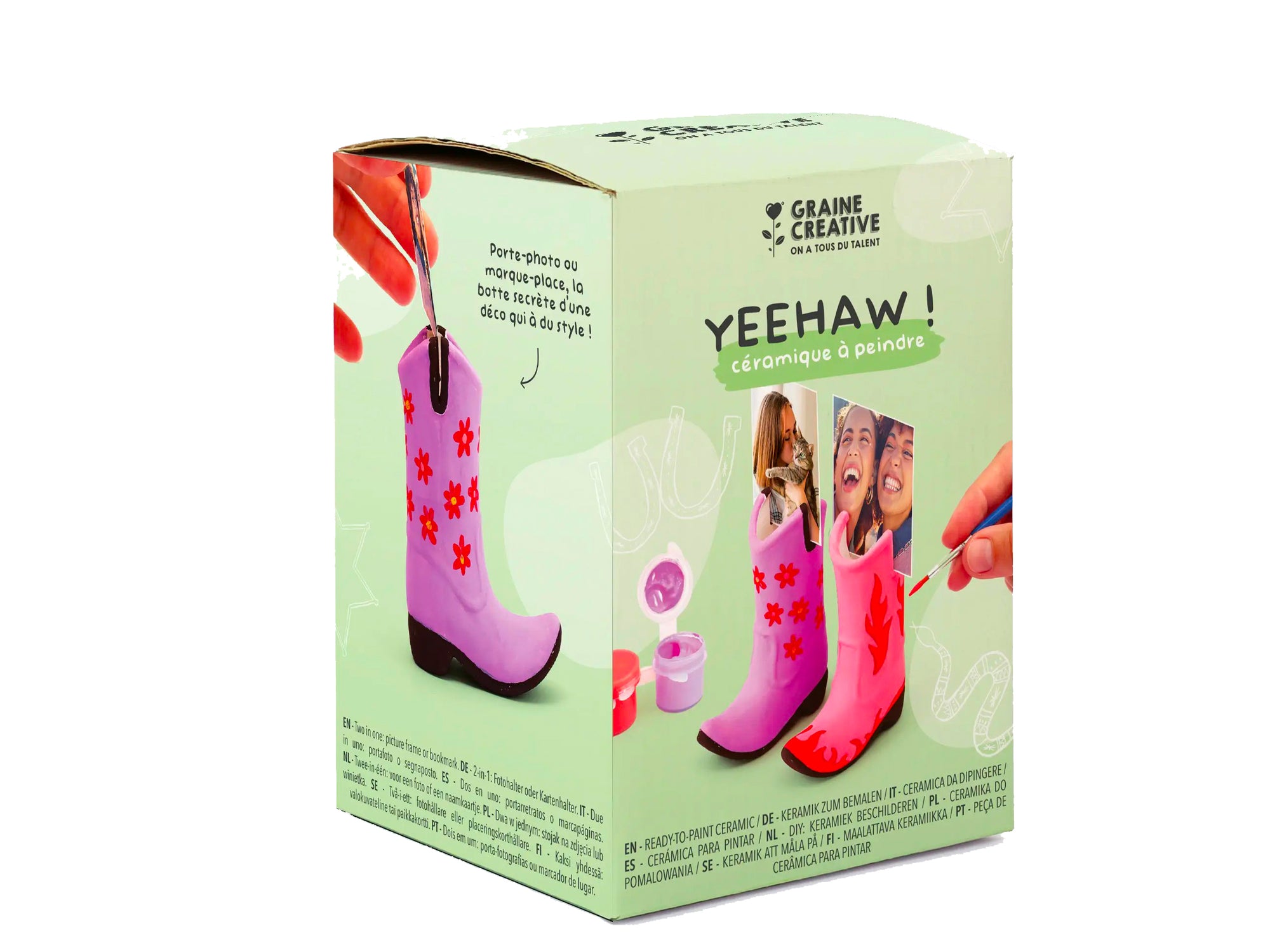 Achat Kit 2 Bottes Céramique à peindre Yeehaw ! - Graine Créative