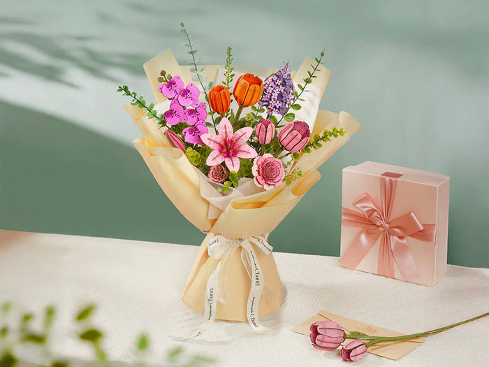 Achat Maquette tulipe rose miniature - Rowood