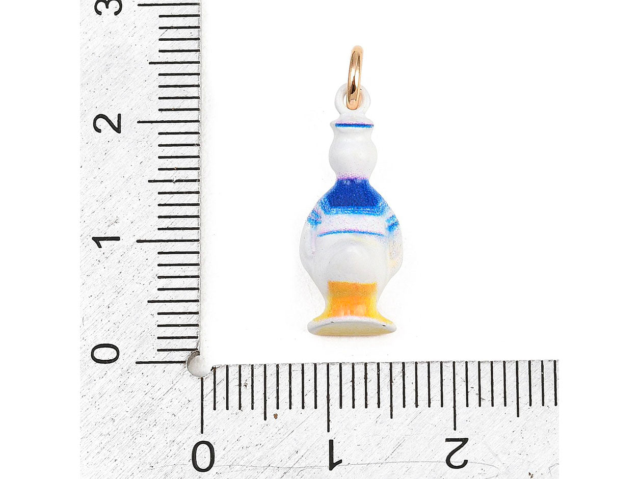 achat Breloque canard en costume marin émail et or