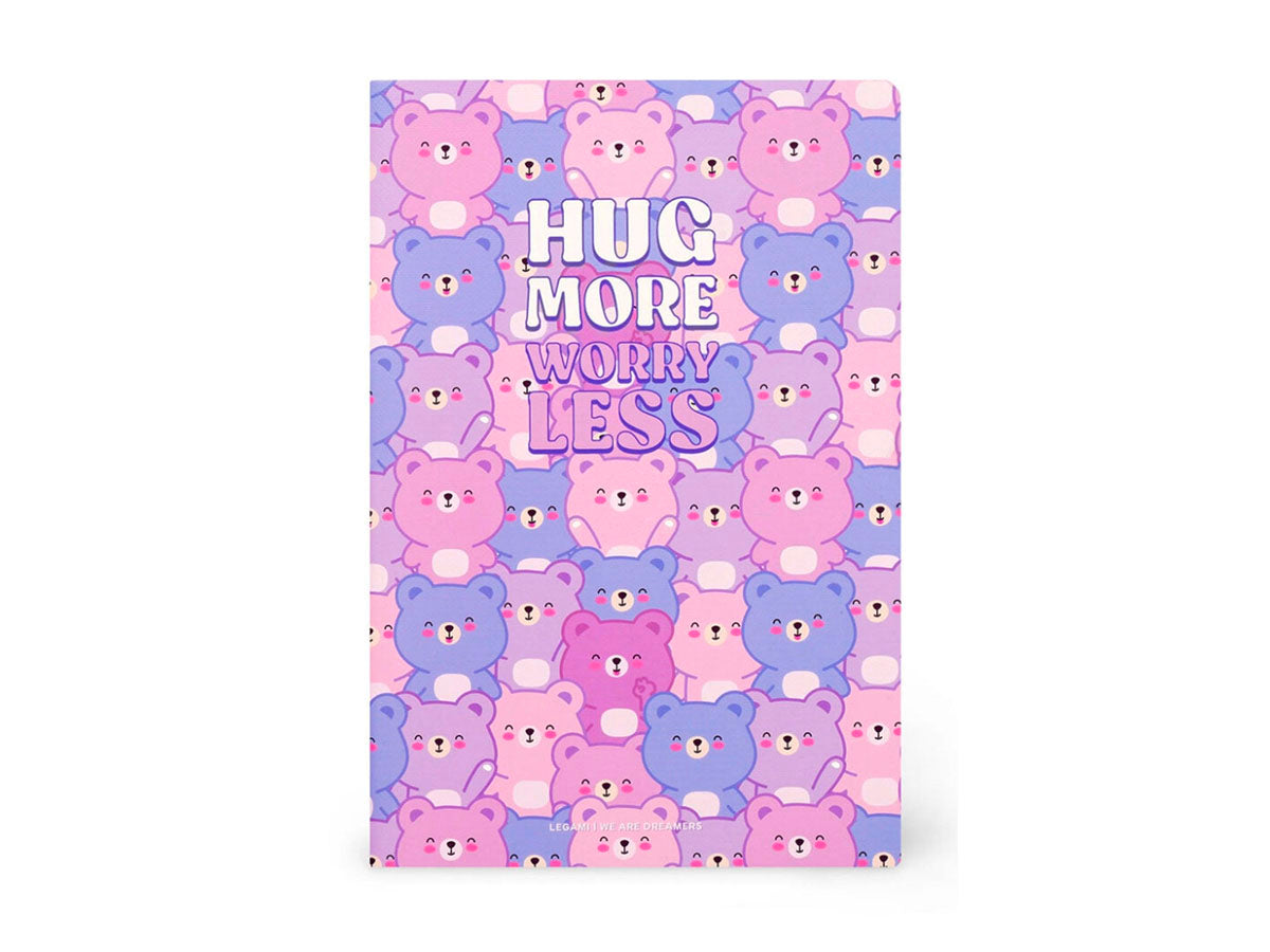 Achat Cahier ligné Teddy Bears A5 Hug More - Legami