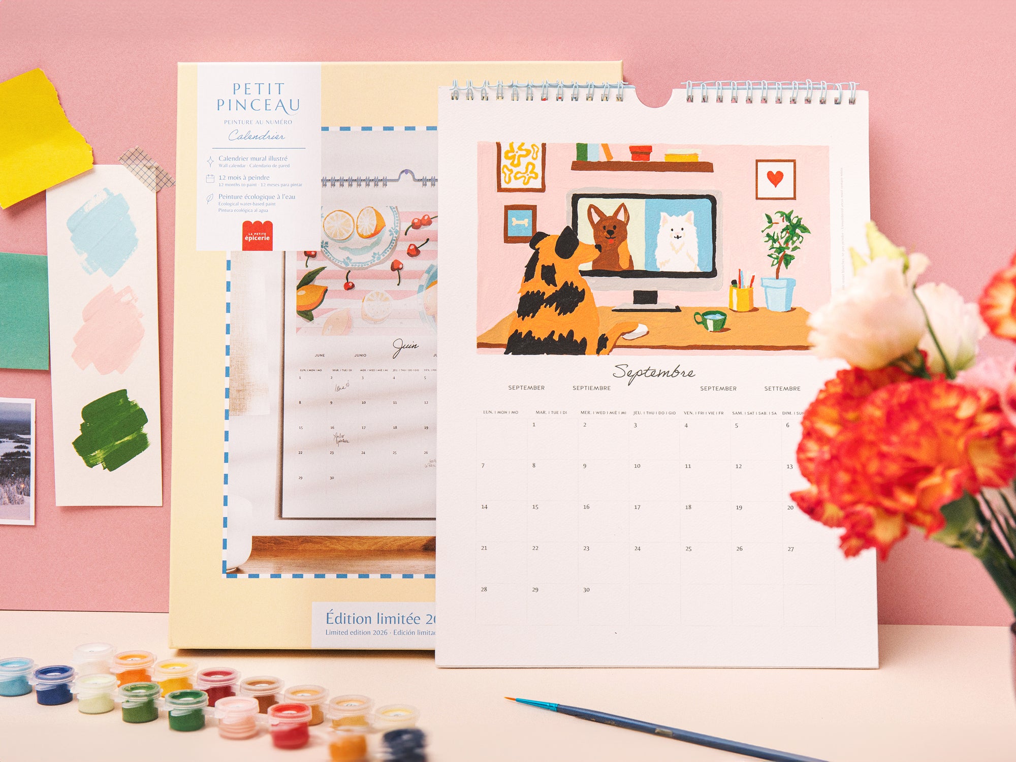 Calendrier à peindre - édition 2026 - peinture au numéro - Petit Pinceau
