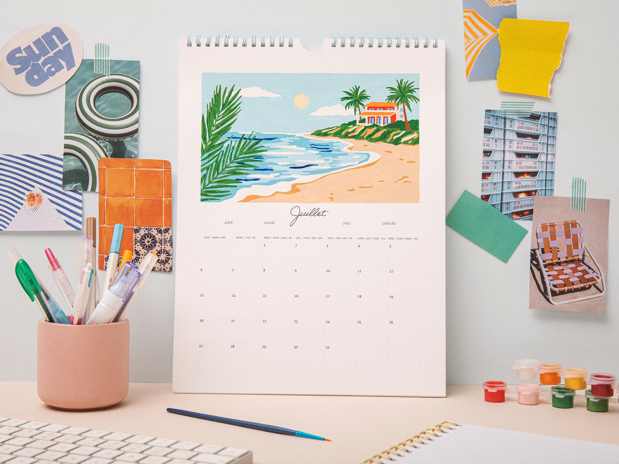 Achat Calendrier à peindre - édition 2026 - peinture au numéro - Petit Pinceau