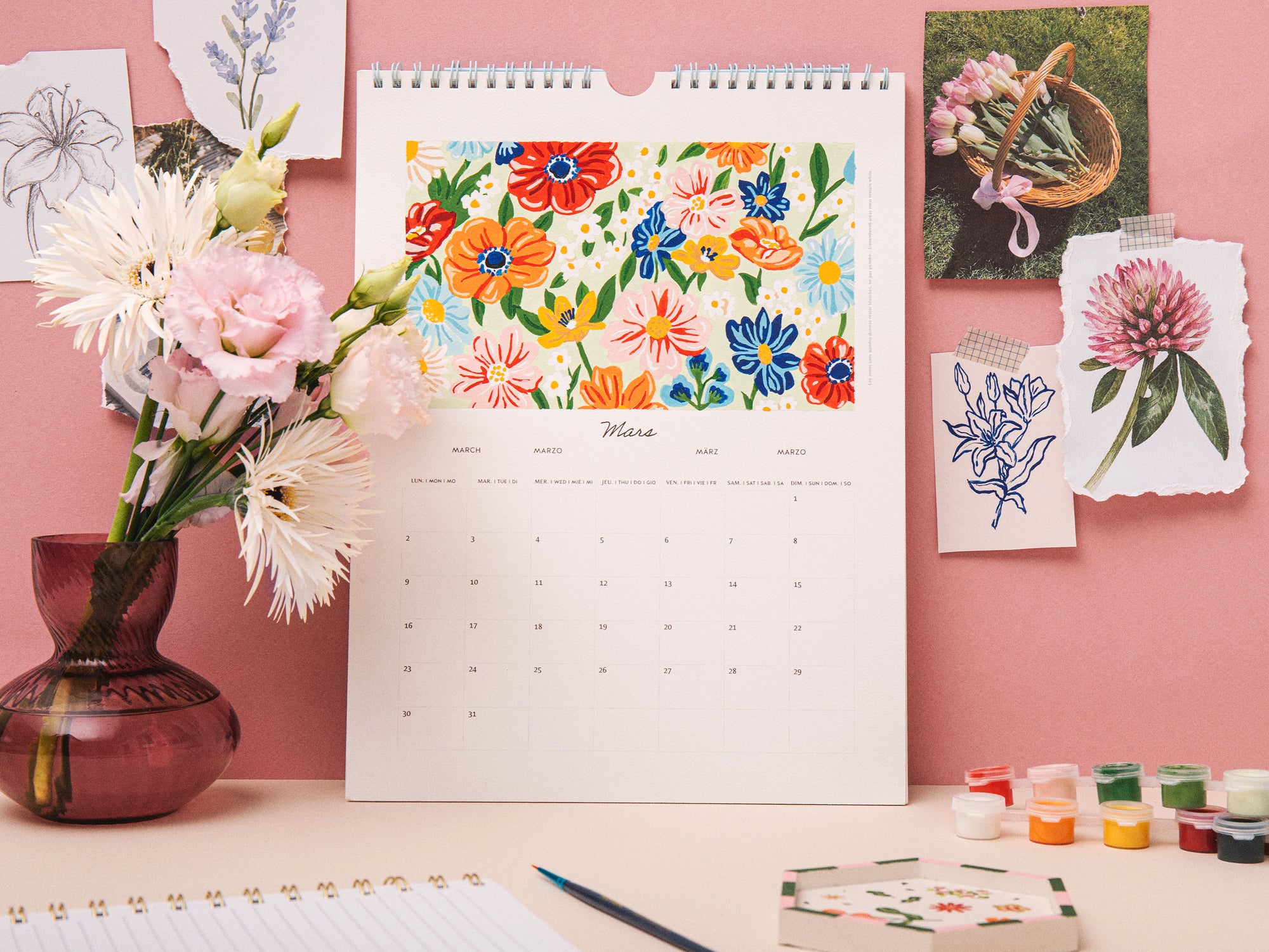 Calendrier à peindre - édition 2026 - peinture au numéro - Petit Pinceau
