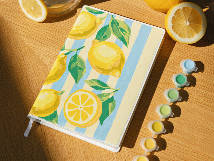 Achat Carnet à peindre - Notebook peinture au numéro - Petit Pinceau - Citrons