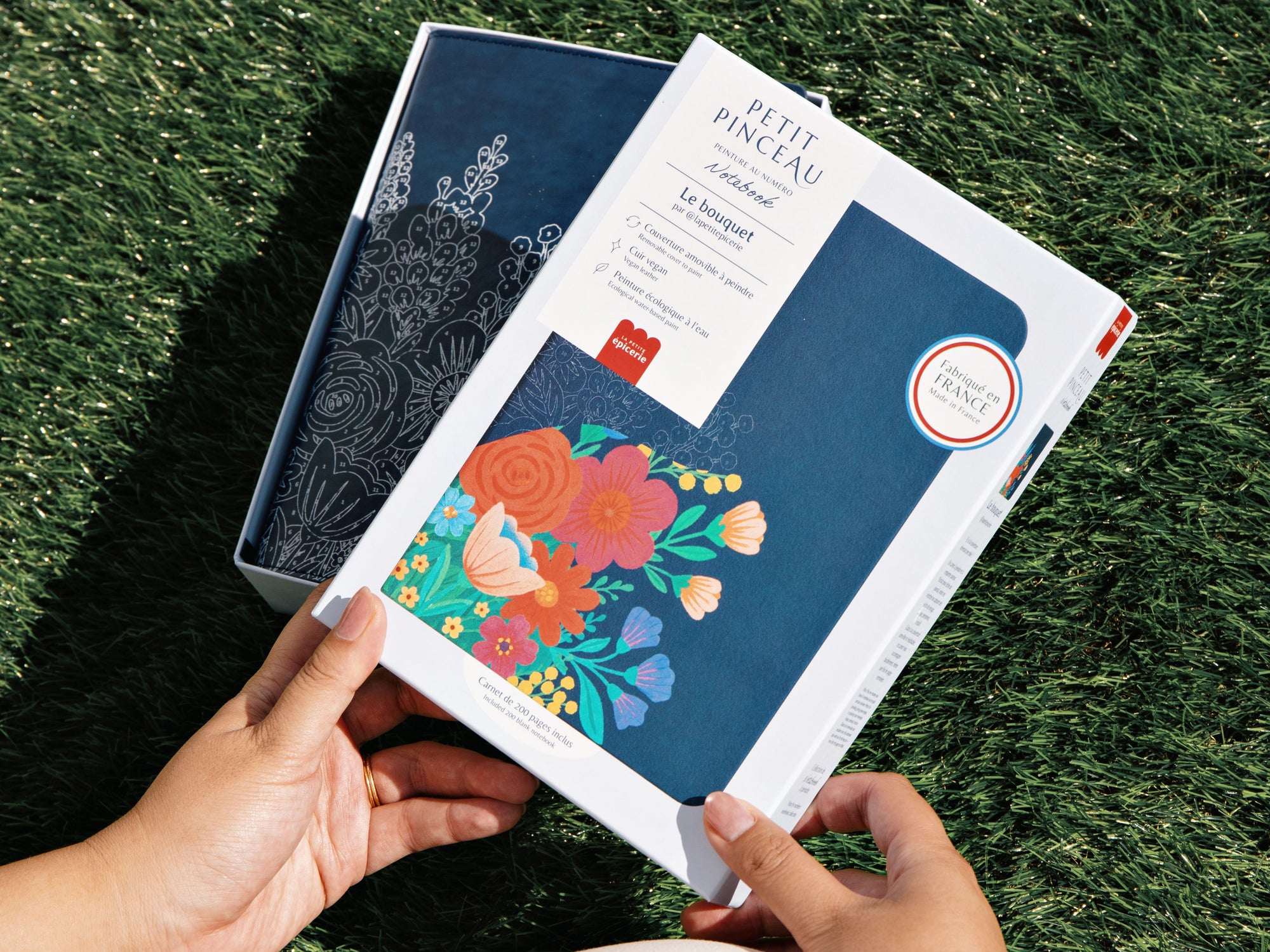 Carnet à peindre - Notebook peinture au numéro - Petit Pinceau - Bouquet