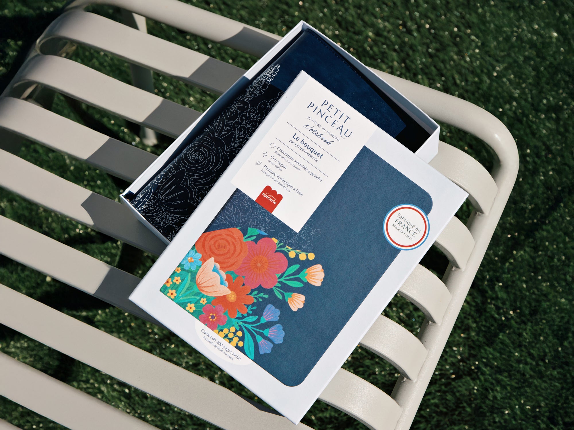 Carnet à peindre - Notebook peinture au numéro - Petit Pinceau - Bouquet