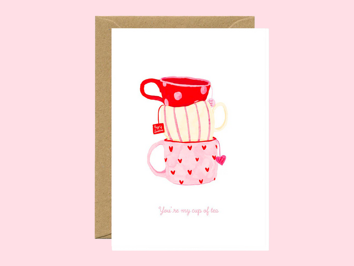 Achat Carte de voeux - Tasses de thé - ATWS