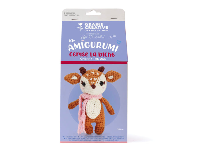 Achat Kit crochet Cerise La biche - Graine Créative