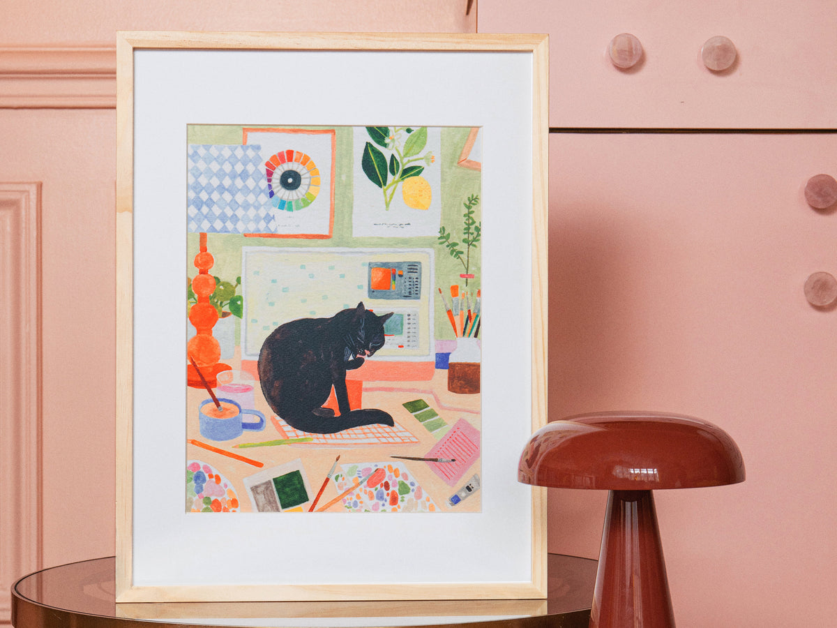 achat Coffret peinture au numéro - Petit Pinceau - La pause du chat