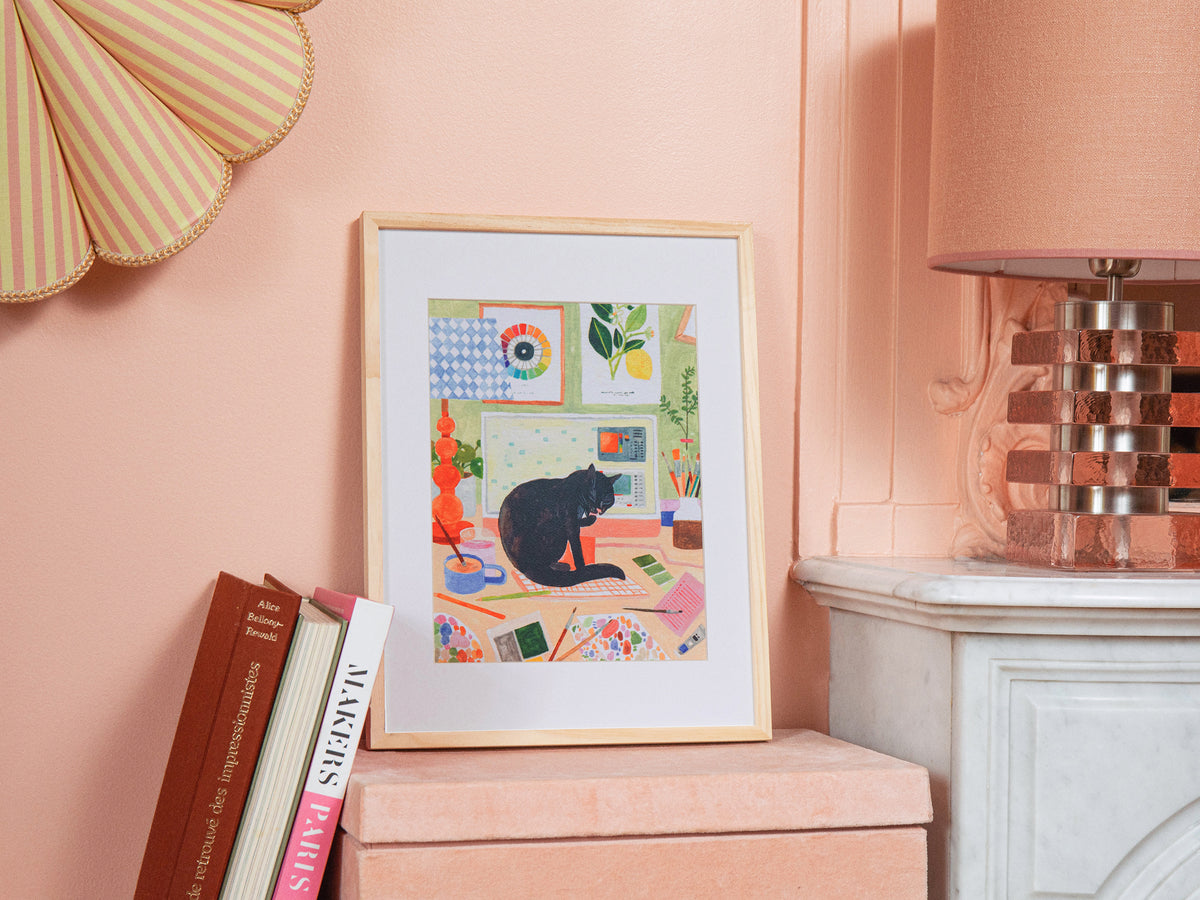 achat Coffret peinture au numéro - Petit Pinceau - La pause du chat