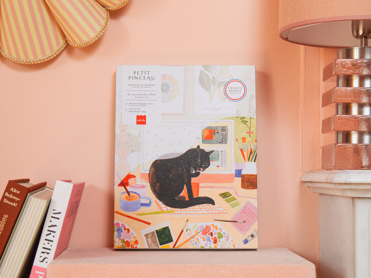 achat Coffret peinture au numéro - Petit Pinceau - La pause du chat