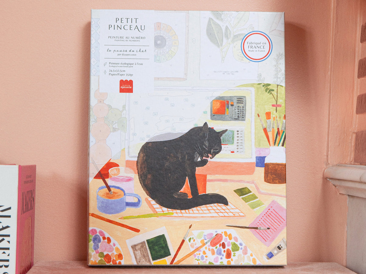 achat Coffret peinture au numéro - Petit Pinceau - La pause du chat