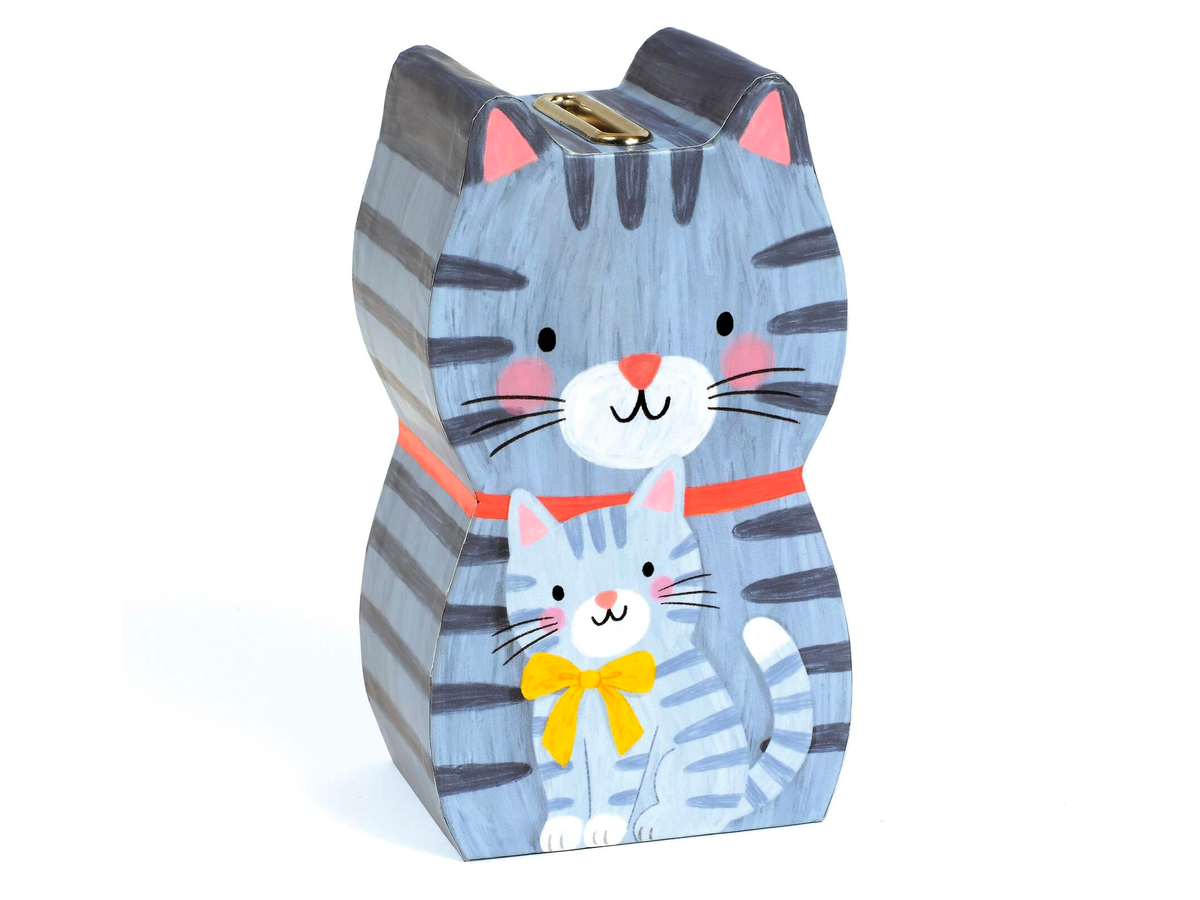 achat Tirelire en bois Chat - Djeco