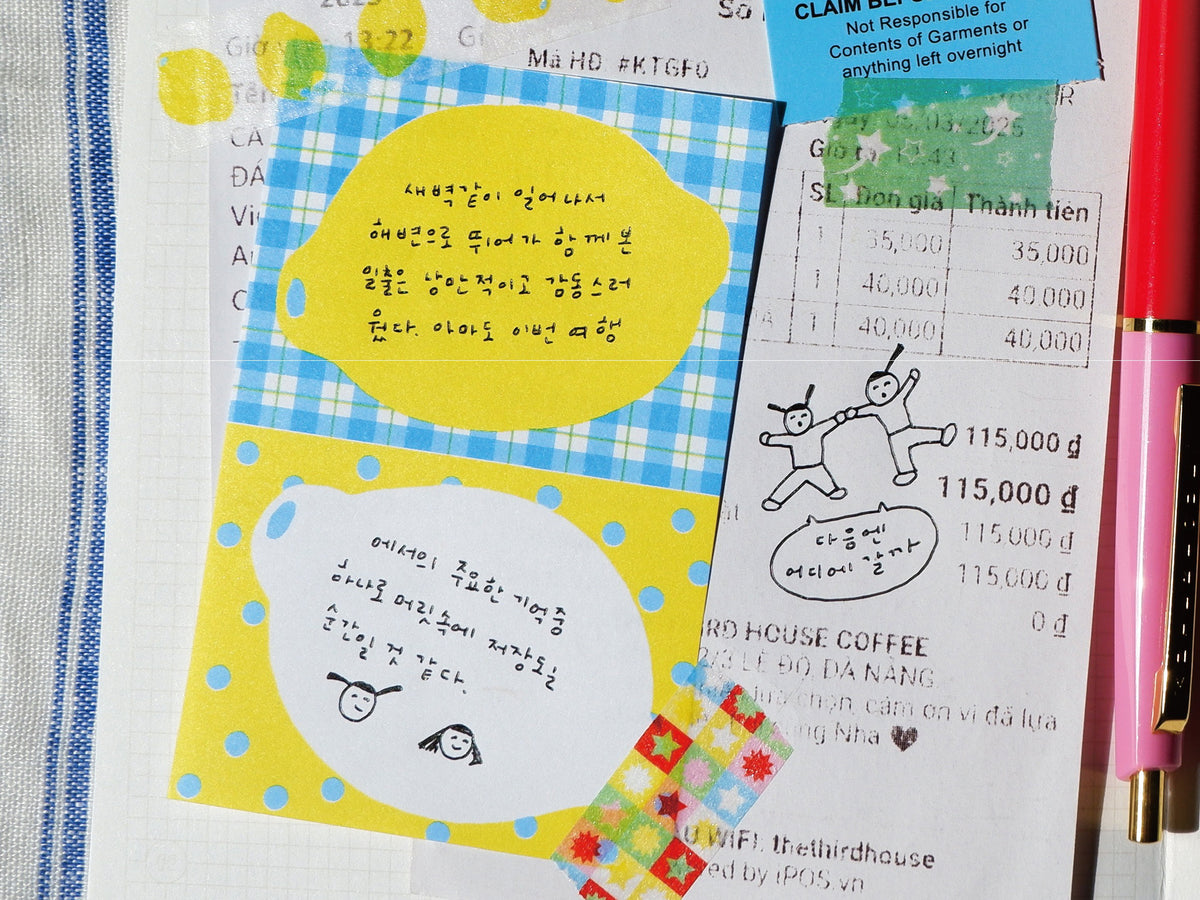 achat Mini Bloc Memo Citrons - Fruit Fries Design Lab