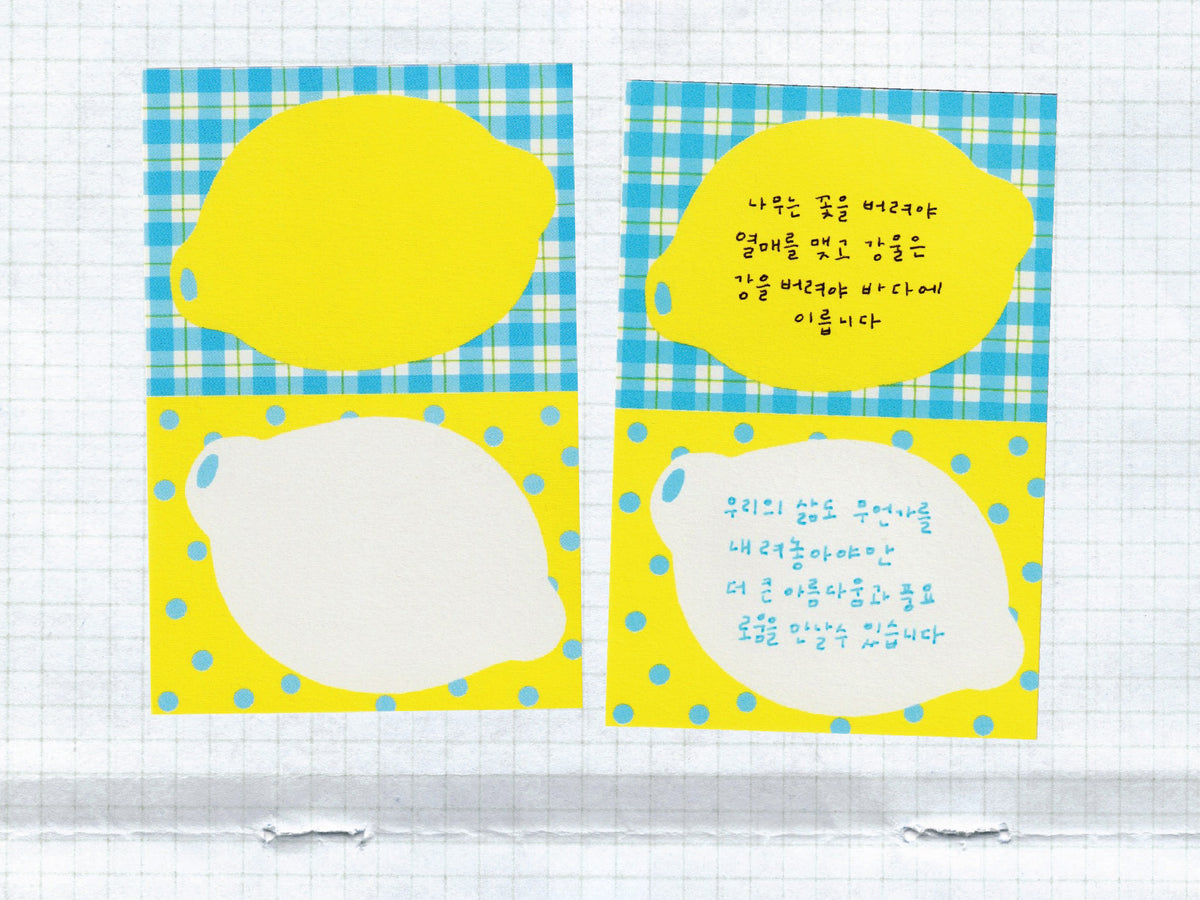 achat Mini Bloc Memo Citrons - Fruit Fries Design Lab