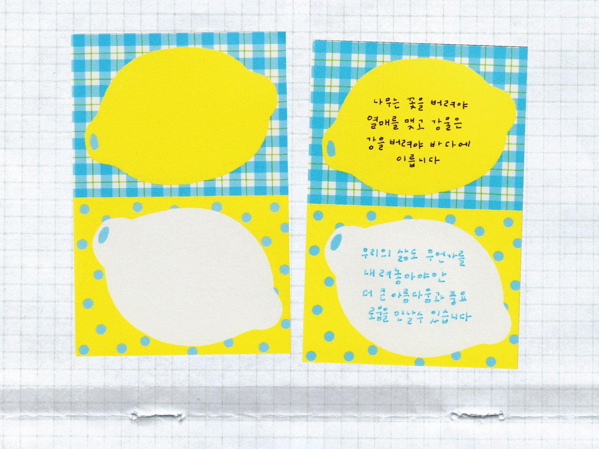 achat Mini Bloc Memo Citrons - Fruit Fries Design Lab
