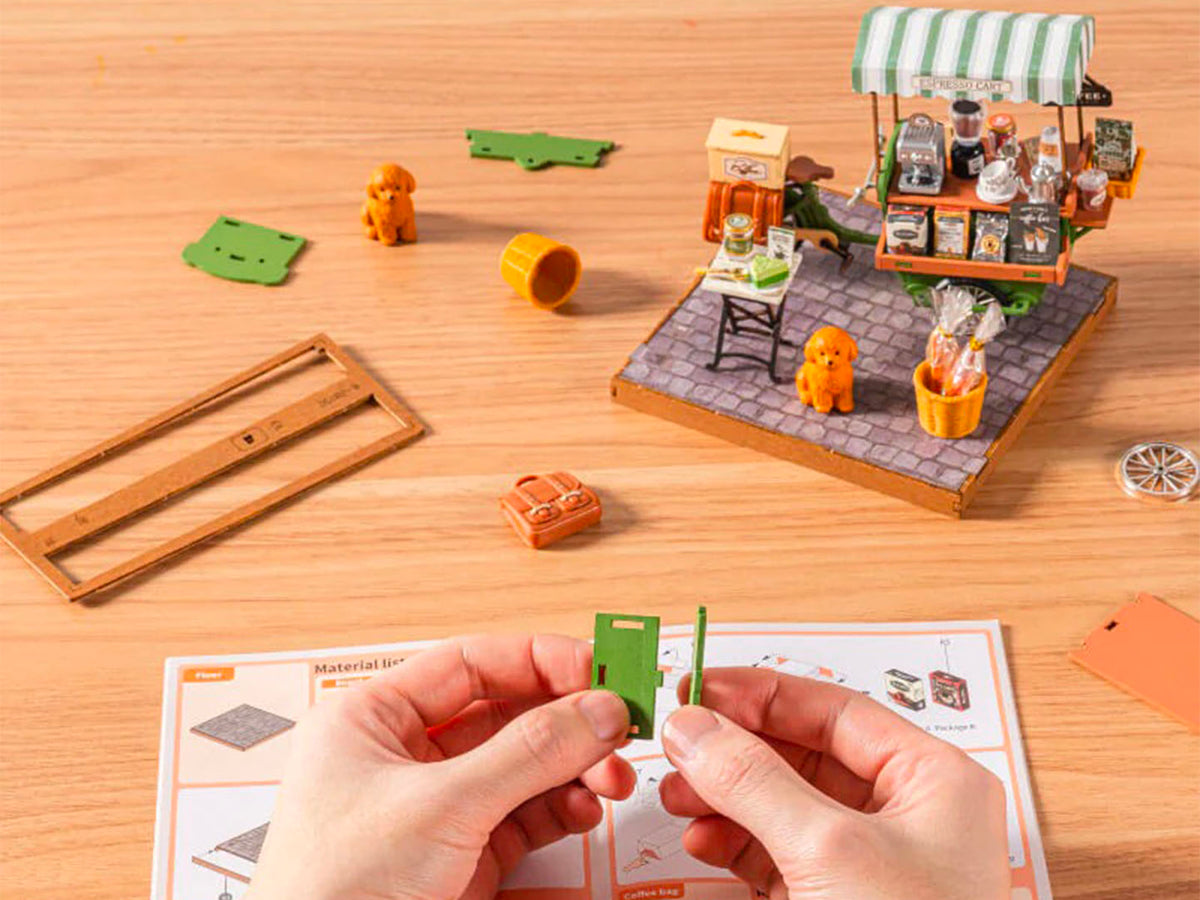 achat Maquette miniature Aromatique Roulotte à Café DIY - Robotime