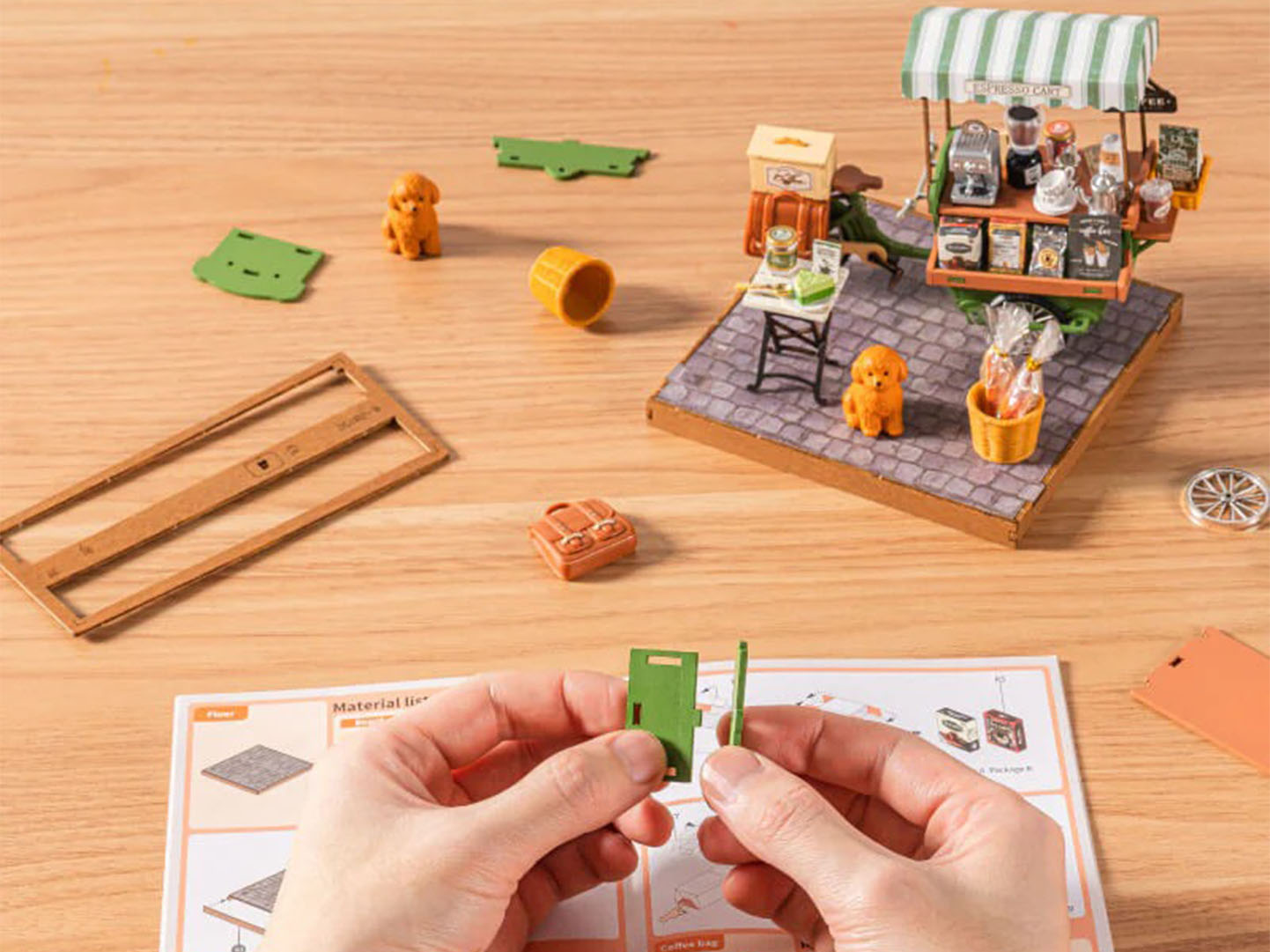 achat Maquette miniature Aromatique Roulotte à Café DIY - Robotime