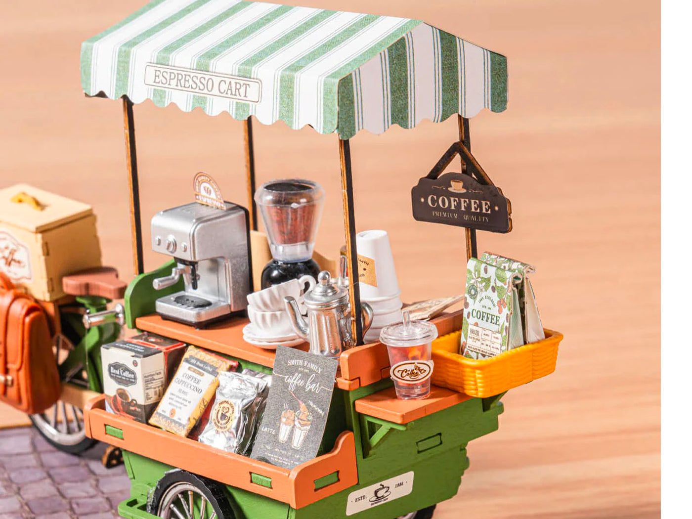 achat Maquette miniature Aromatique Roulotte à Café DIY - Robotime