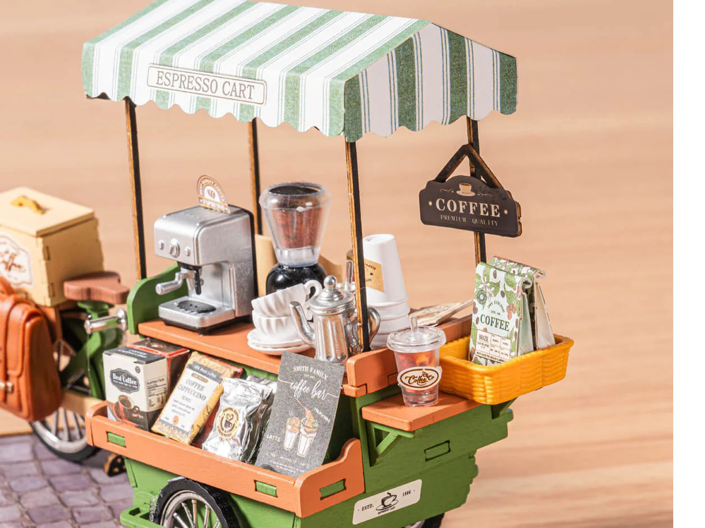 achat Maquette miniature Aromatique Roulotte à Café DIY - Robotime