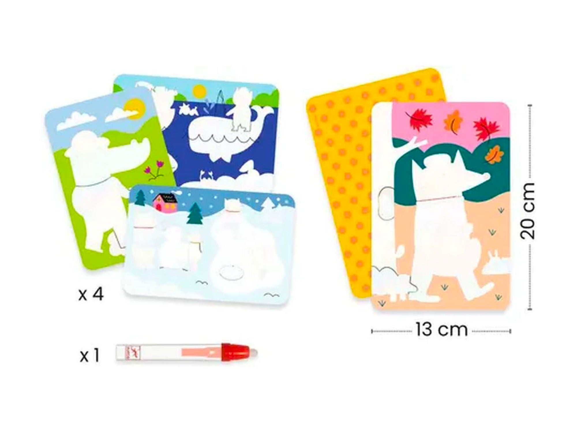 coloriage magique Djeco 4 saisons activité enfant