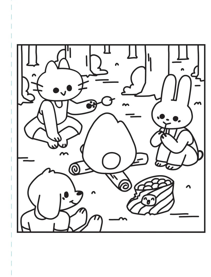 achat Cahier de 45 coloriages détachables - Jardin mignon par Manon Mergnat