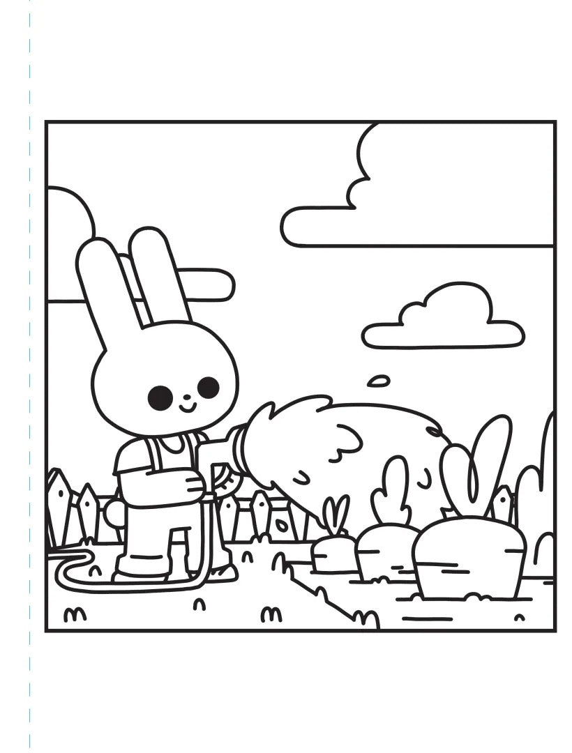 achat Cahier de 45 coloriages détachables - Jardin mignon par Manon Mergnat
