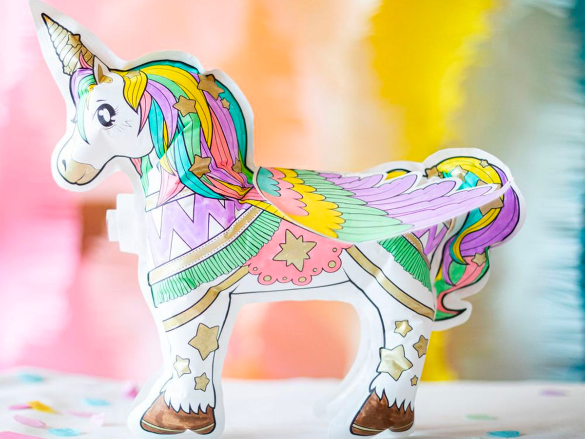 achat Coloriage gonflable Licorne géante - Ara Créative