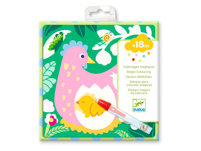 Achat Coloriages magiques - Coucou caché maman-bébé du jardin - Djeco