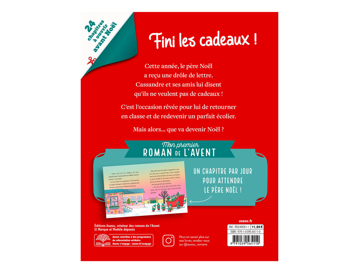 achat Mon premier roman de l'avent - Le Père Noël à l'école - Auzou