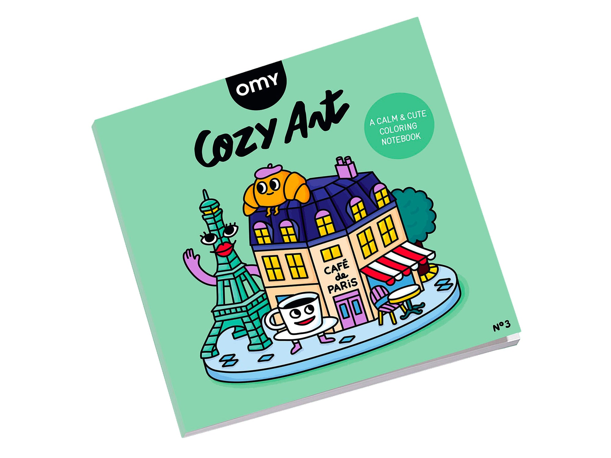 Achat Cahier de coloriage Cozy Art - Paris - OMY