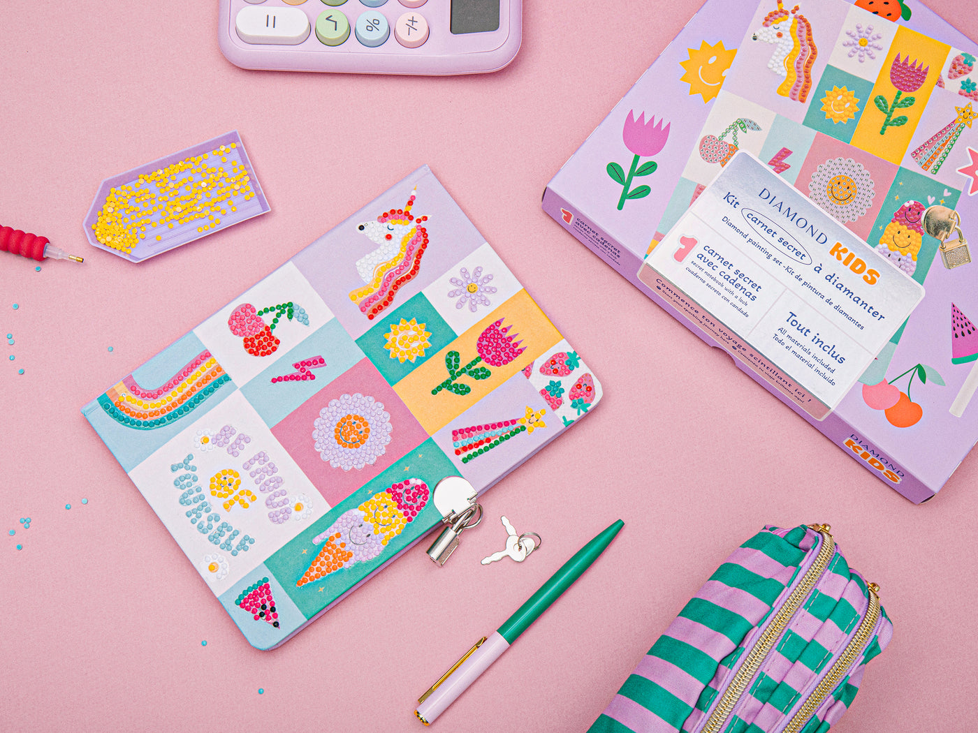 achat Kit créatif Diamond Painting kids - Carnet secret
