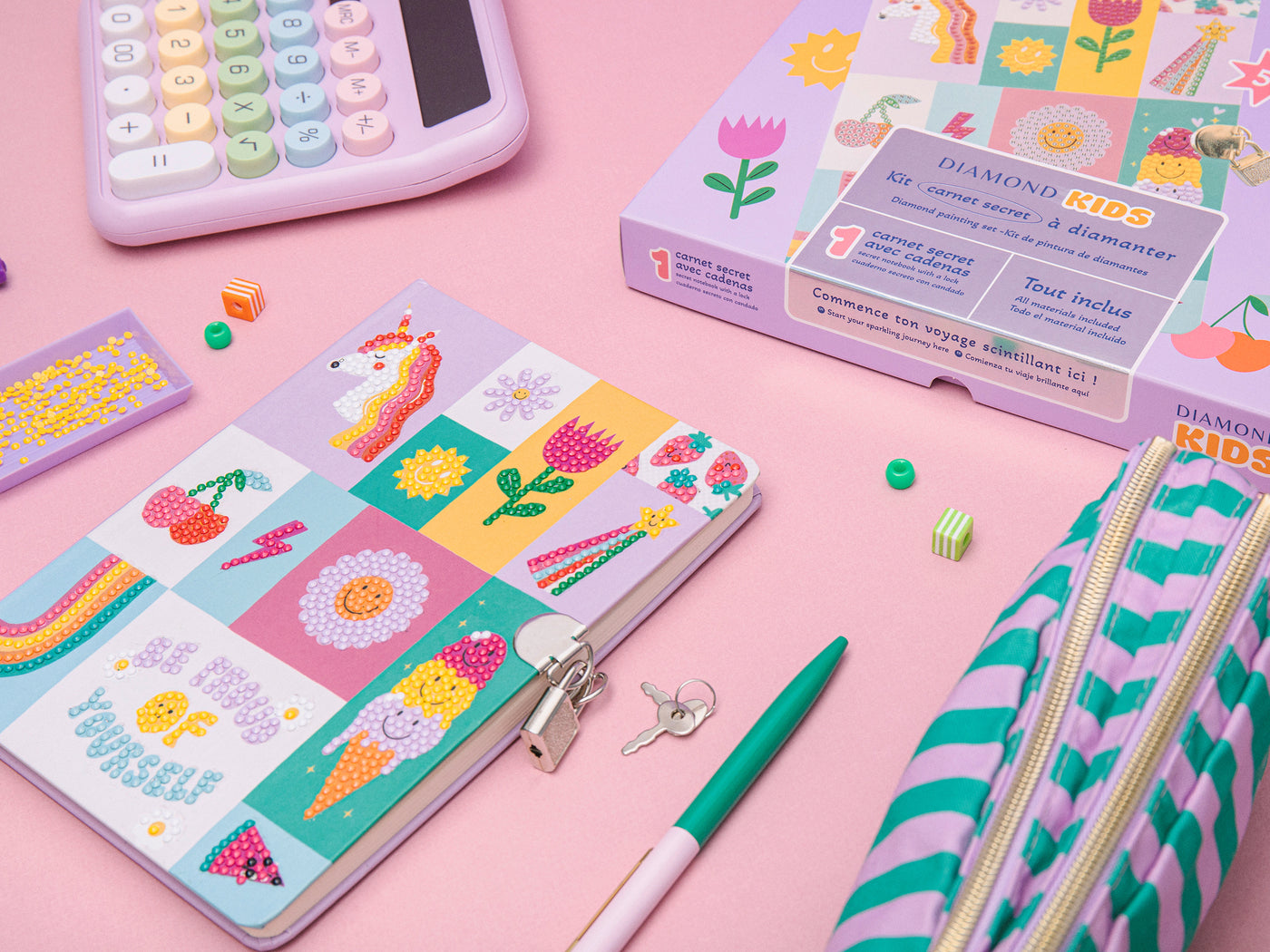 achat Kit créatif Diamond Painting kids - Carnet secret