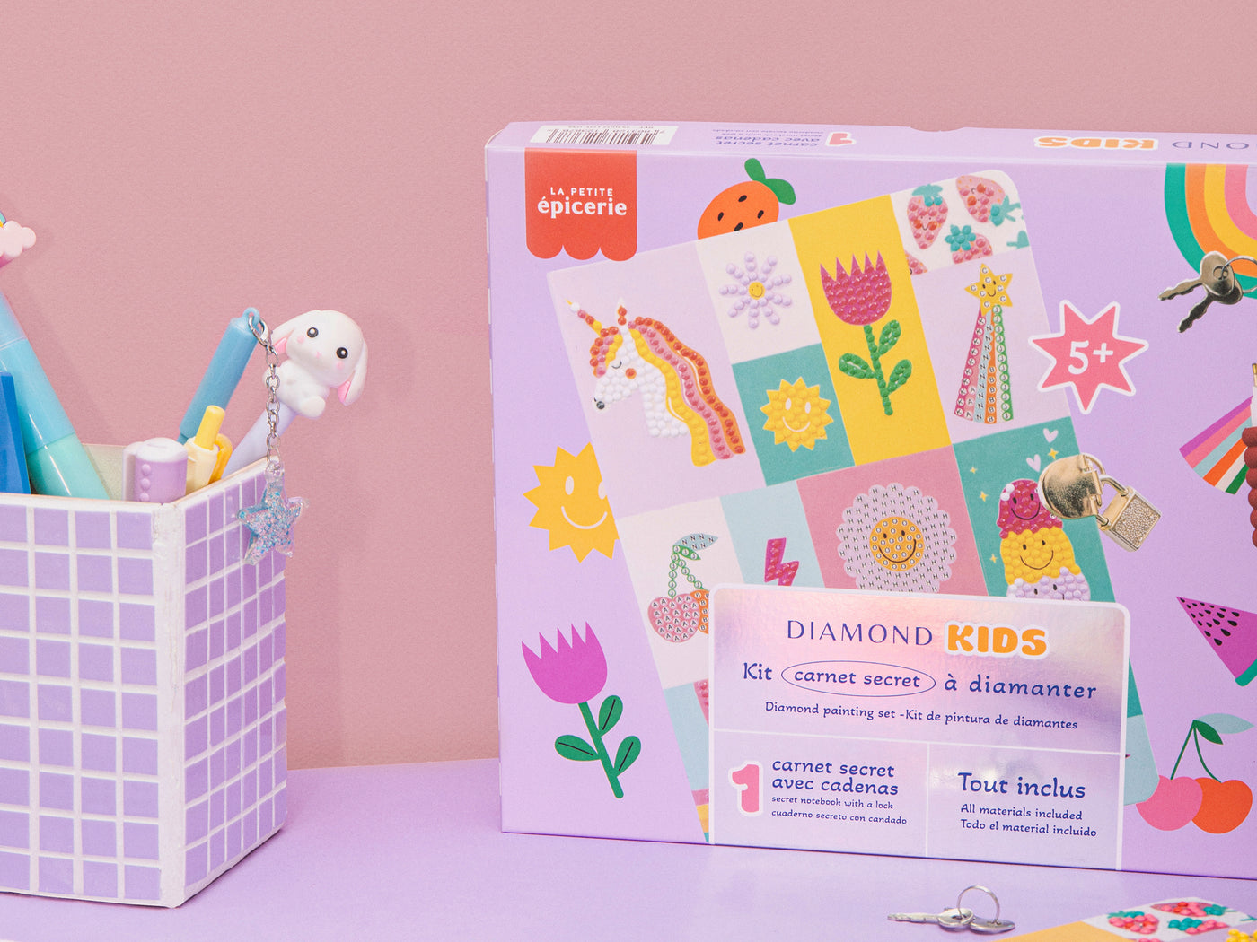 achat Kit créatif Diamond Painting kids - Carnet secret