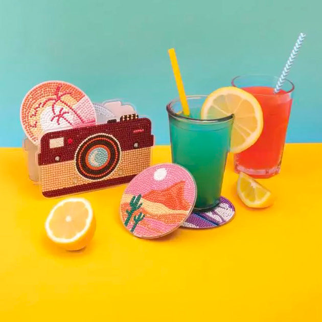 Kit 6 sous-verres à strasser - Graine Créative