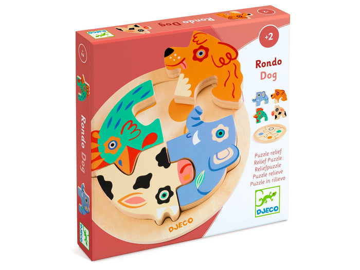 Achat Puzzle relief bébé Rondo Dog - Djeco