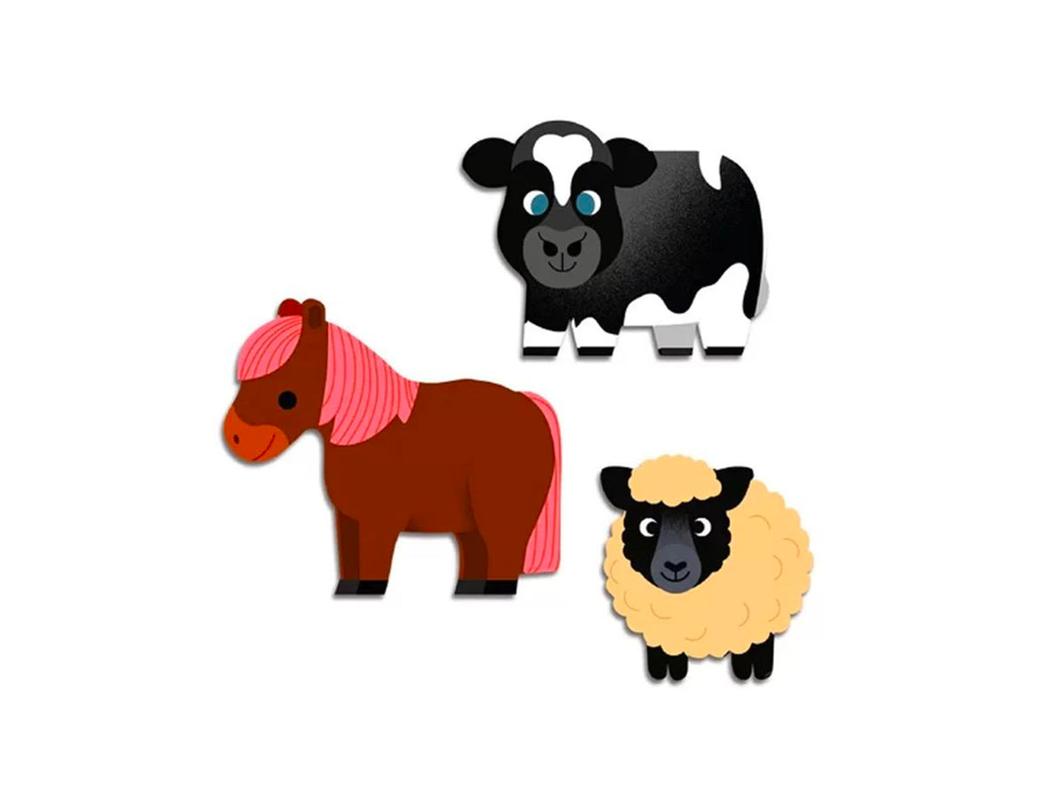 achat Stickers épais et repositionnables - Les animaux de la ferme - Djeco