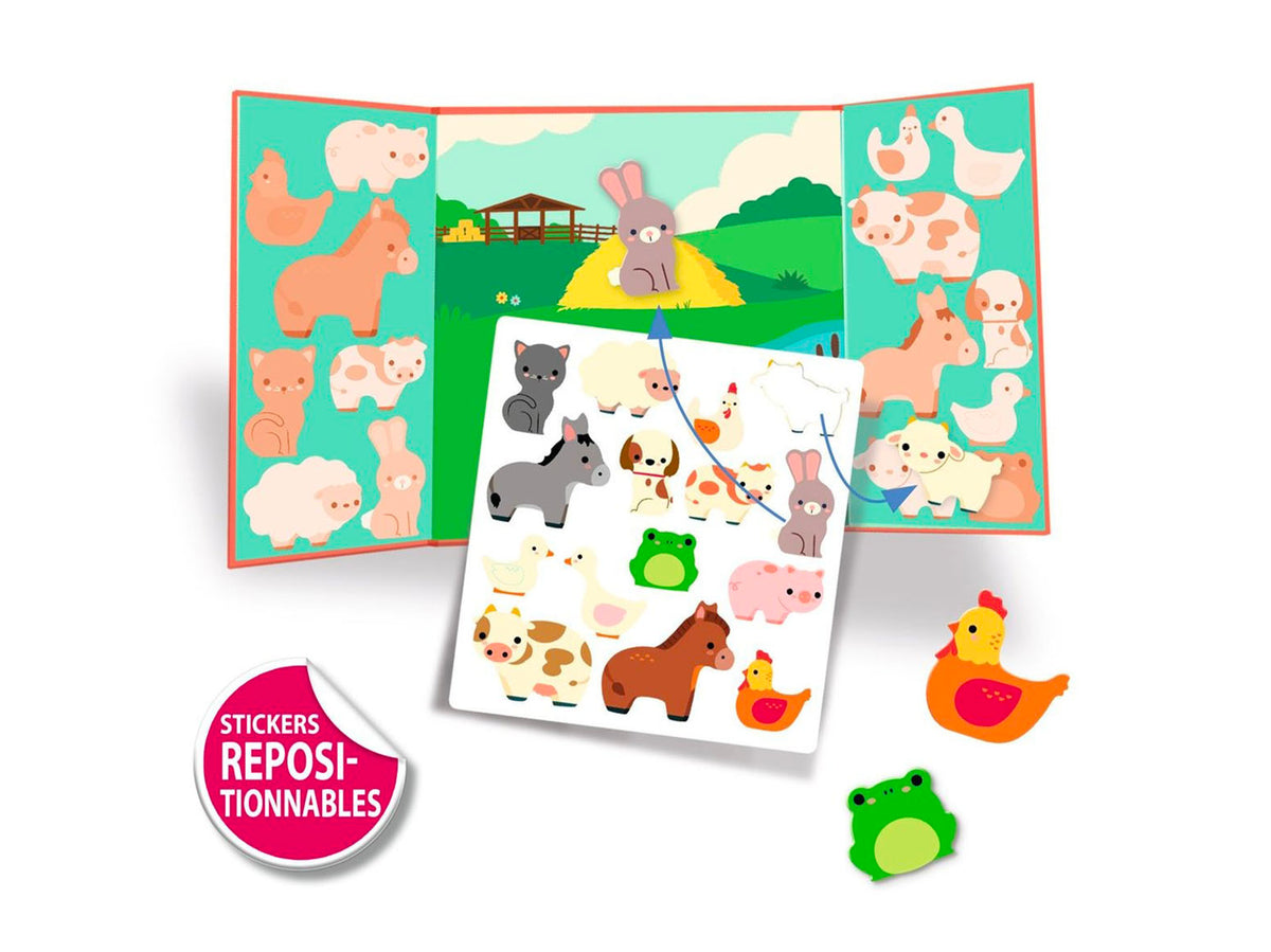 achat Stickers épais et repositionnables - Les animaux de la ferme - Djeco