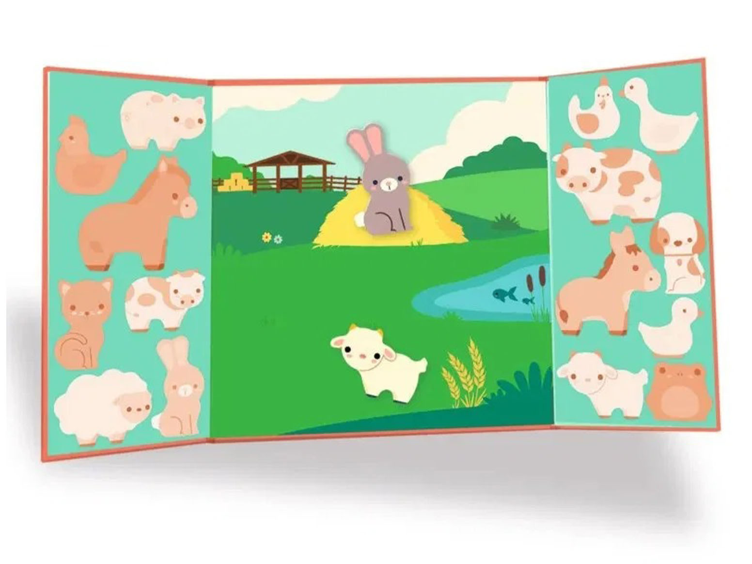 Stickers épais et repositionnables - Les animaux de la ferme - Djeco