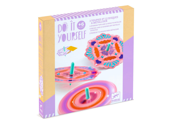 Achat Toupies Flower Power DIY - Djeco