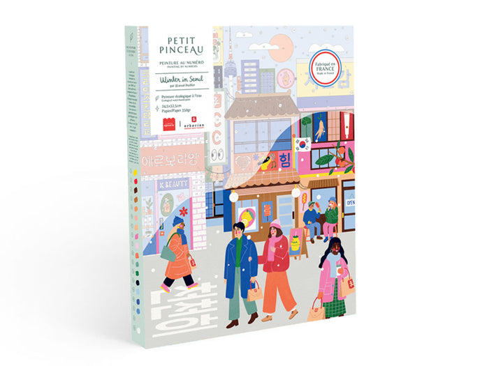 Achat Coffret peinture au numéro - Petit Pinceau - Winter in Seoul Erborian