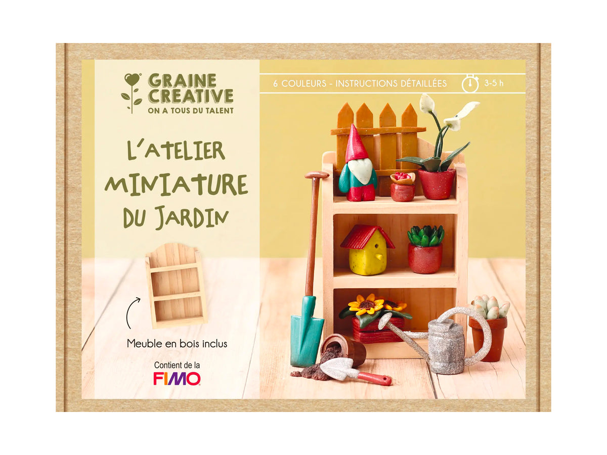 achat Coffret Fimo Miniatures Jardin - Graine Créative
