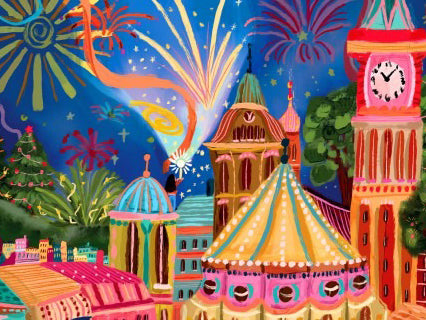 achat Puzzle Feu d’Artifice Lumineux 500 pièces – Pieces & Peace