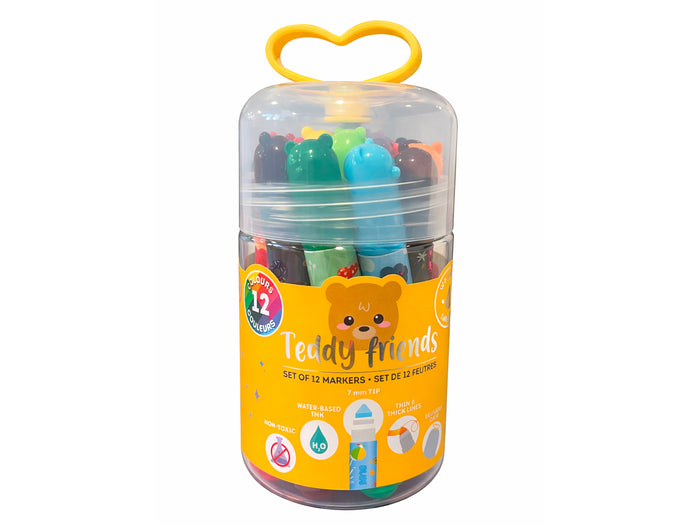 Achat Lot de 12 feutres Teddy Friends
