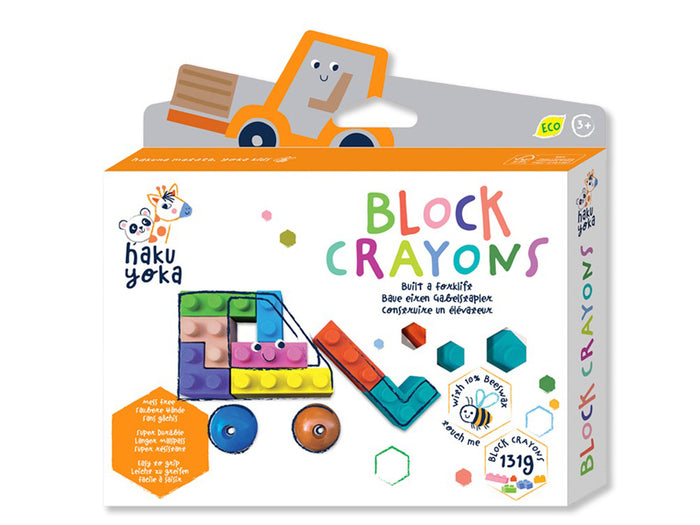Achat Crayons gras pour enfants - briques de jeu type lego - Construire un élévateur