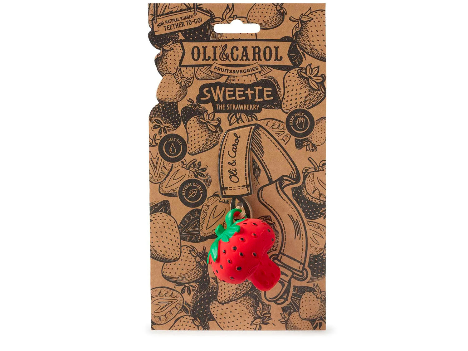 Achat Mini jouet de dentition Sweetie La fraise - Oli & Carol
