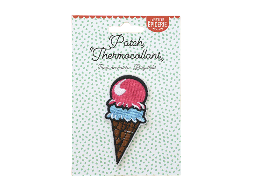 Achat Écusson thermocollant - Cornet de glace