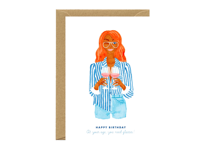 Achat Carte Happy Birthday You Need Glasses - ATWS